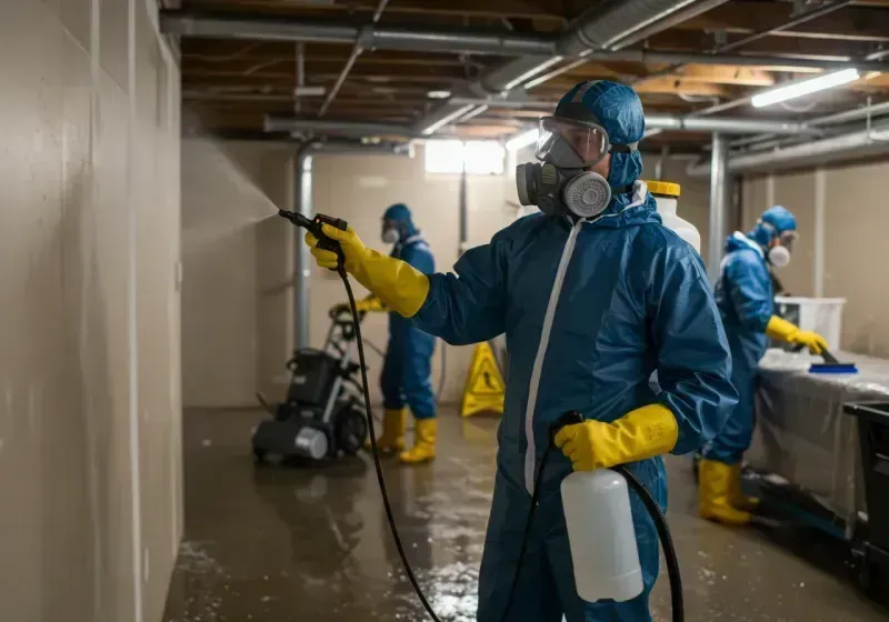 Basement Sanitization and Antimicrobial Treatment process in Buford, GA