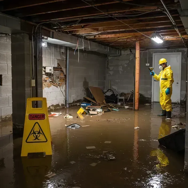 Flooded Basement Electrical Hazard in Buford, GA Property